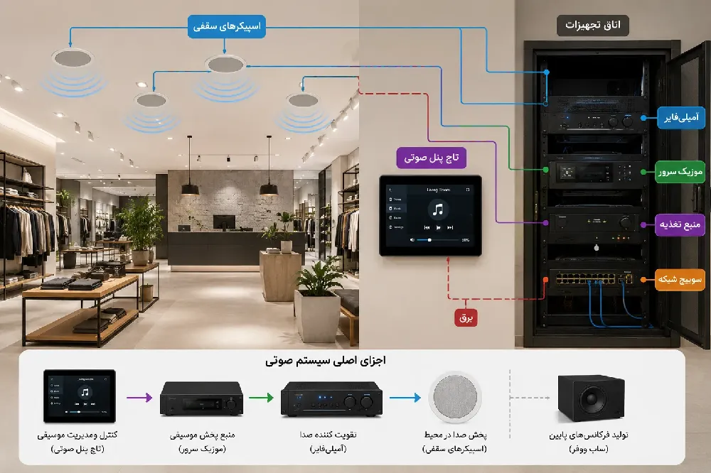 نصب سیستم صوتی در ساختمان هوشمند